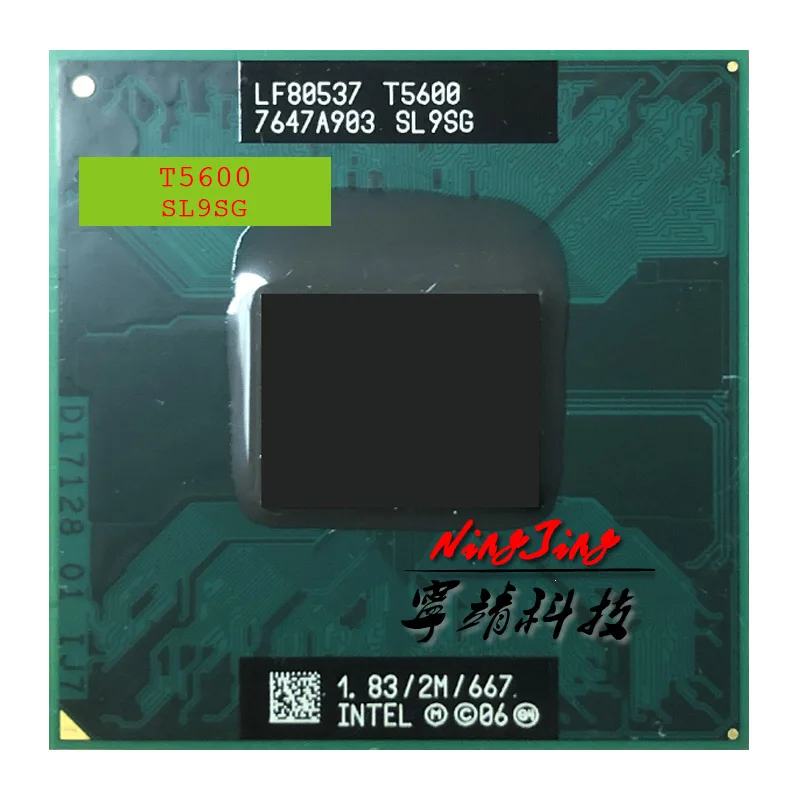 Двухъядерный процессор Intel Core 2 Duo T5600 SL9U3 SL9SG 1 8 ГГц Мб 34 Вт разъем M / mPGA478MT |