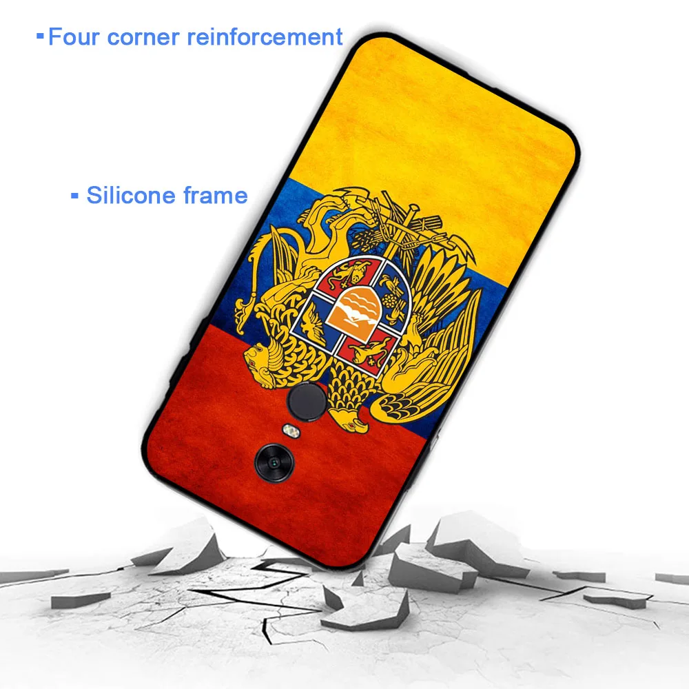 YIMAOC Armenia Flag coat of arms Soft Case for Xiaomi Redmi 4A Note 4X 5 Plus 5A Pro Prime |