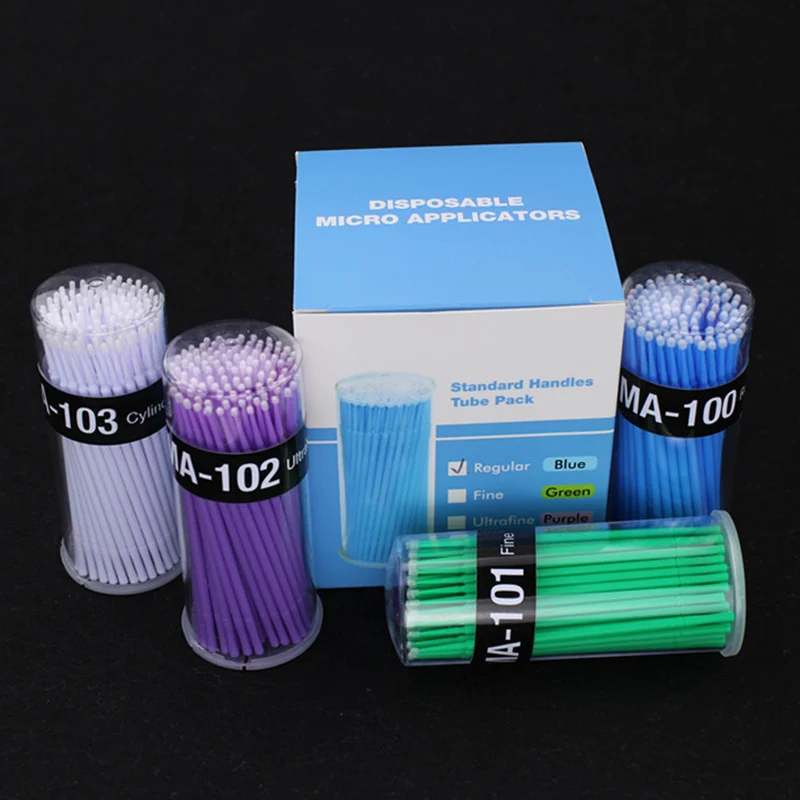 

High Quality New Hot 100Pcs/Box Dental Micro Brush Disposable Materials Tooth Applicators Sticks Oral Hygiene Teeth Care