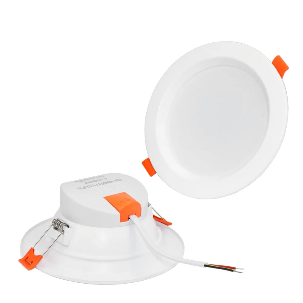 1pcs notDimmable Ultra thin 3W/4W/ 6W / 9W 12W /15W/ 25W LED Ceiling Recessed Grid Downlight Slim Round/Square Panel Light | Лампы и