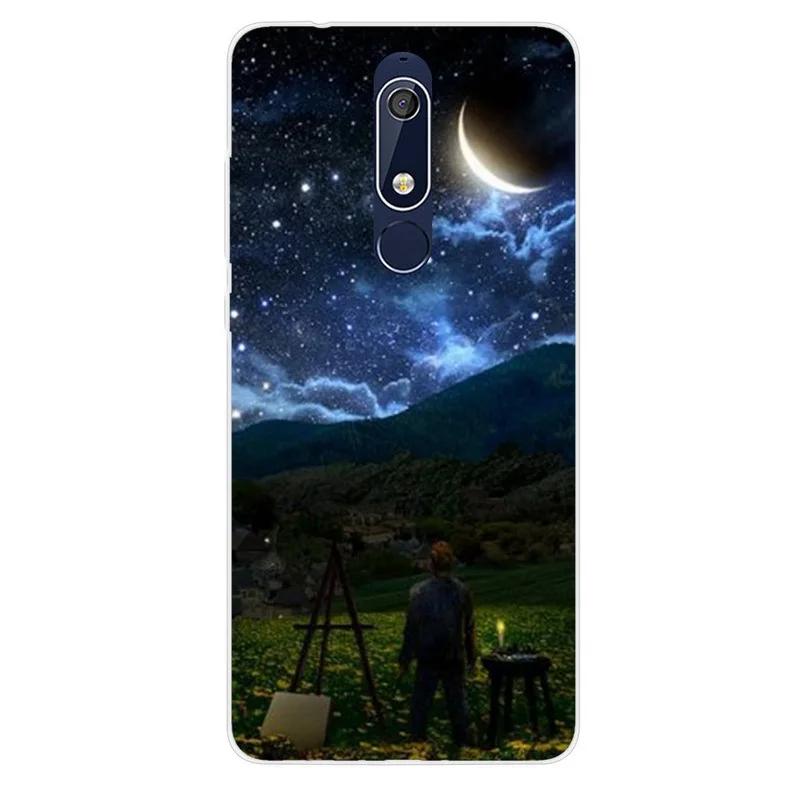 Модный чехол для телефона с милыми мультяшными животными Nokia 3 5 2 2017 1 рисунком X6