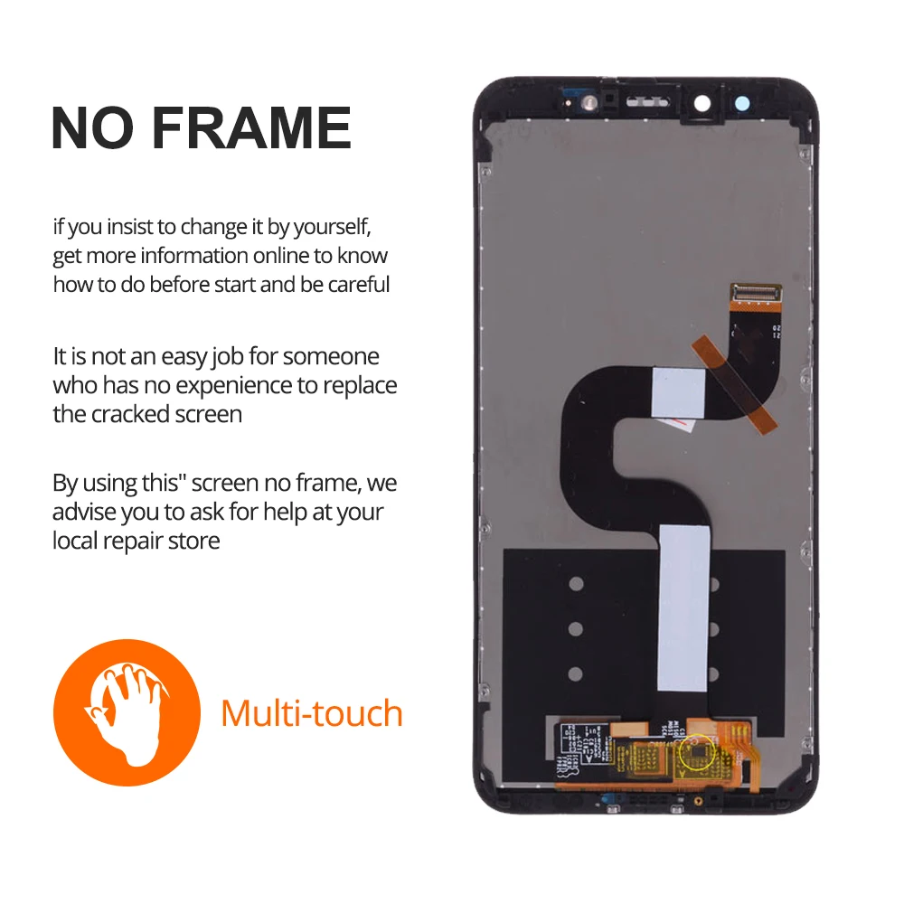 Высококачественный ЖК дисплей с рамкой для XiaoMi Mi A2 MIA2 сменный экран 6X дигитайзер