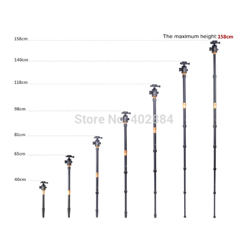 QZSD Q666 фотография Pro Портативный магниевый Алюминиевый Дорожный Штатив для