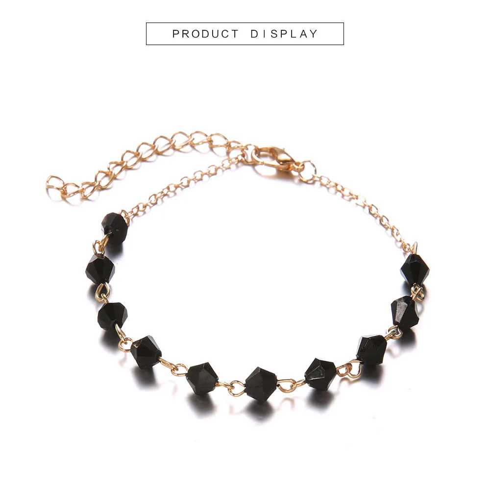 4 шт. популярный браслет в западном стиле из сплава имитация бусин простой милый