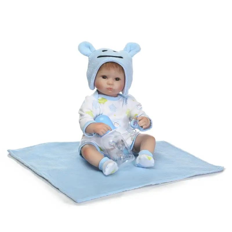 

Real baby reborn dolls 16" 40cm soft silicone reborn dolls for children gift bebe boy reborn bonecas