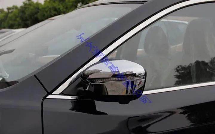 Для Nissan Qashqai ABS хром зеркало на дверь Крышка отделка крышка заднего вида накладка литьевая гарнитура