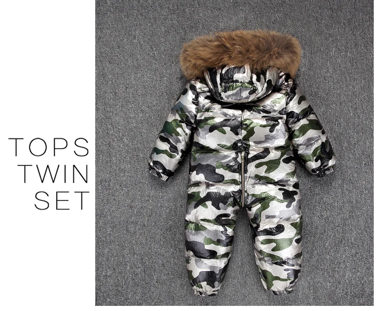 Dollplus/Коллекция года; комбинезон для маленьких девочек с натуральным мехом; Детские зимние комбинезоны для мальчиков; утепленные пуховые комбинезоны; комбинезоны для малышей