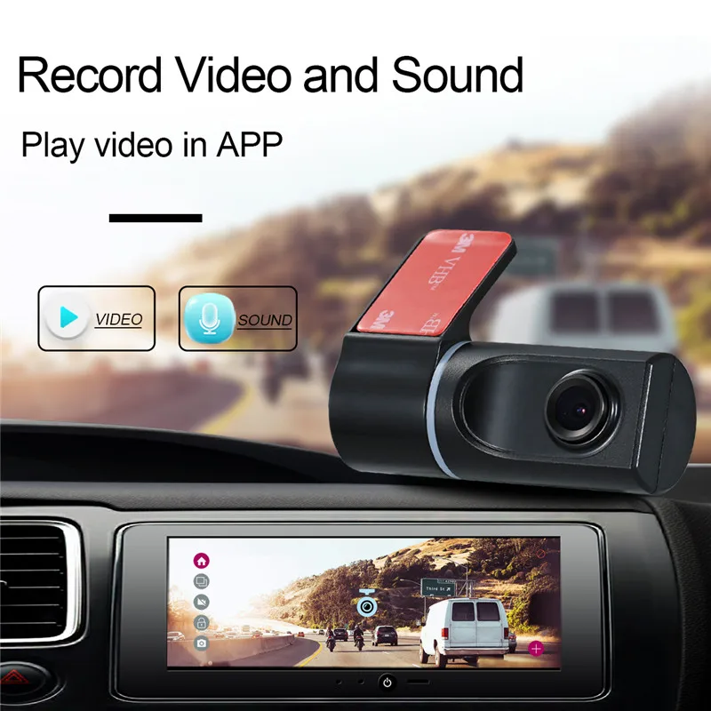 ADAS Dash Cam мини USB скрытый Автомобильный DVR рекордер с E-dog вращение на 360 градусов для
