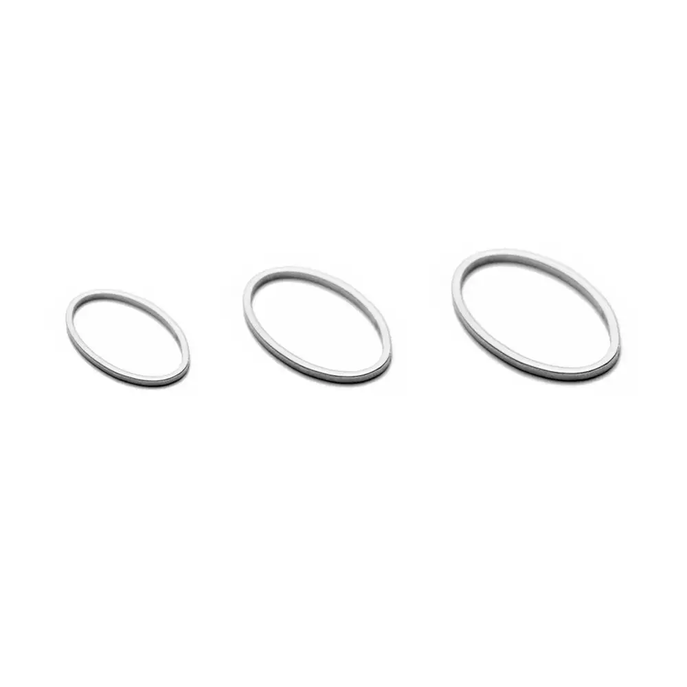 20 шт./лот геометрические Овальные Полые Украшения Из Нержавеющей Стали Разъем