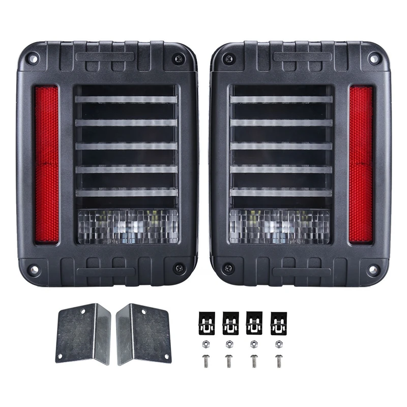 Светодиодный задний фонарь для Jeep (JK 2007-2016 черный прозрачный) (2 шт. в упаковке) |