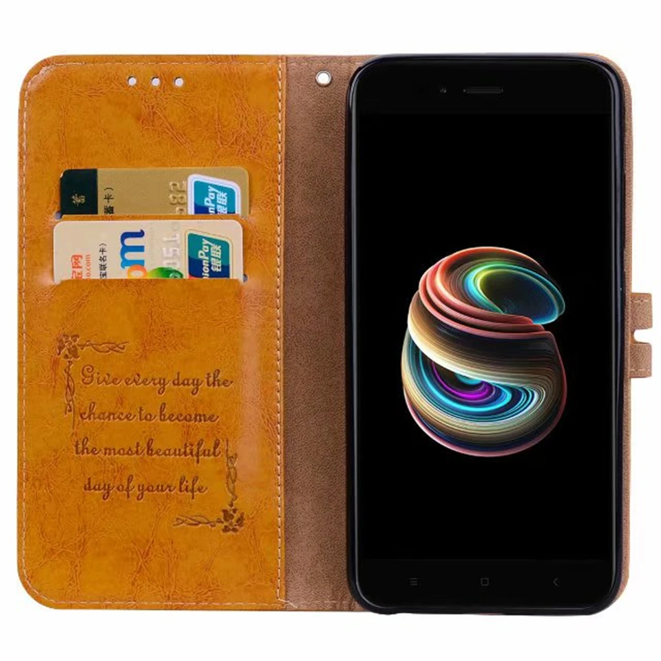 Роскошный кожаный чехол для XiaoMi RedMi 5A 5 Plus 6A 4A чехол-бумажник Note 4X 3S 6 Pro S2 Mi 5X 6X A1 A2 |