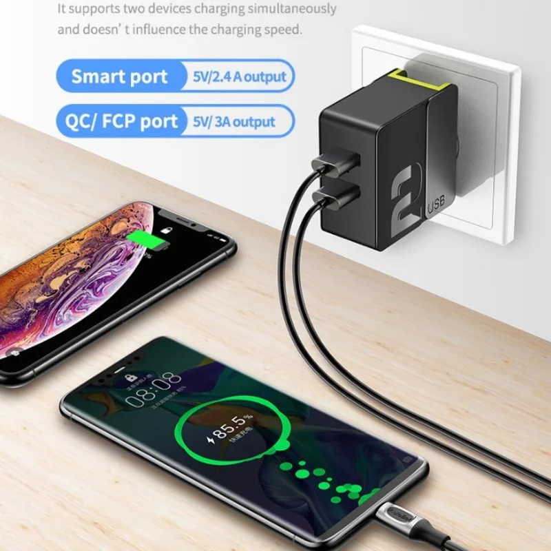 Rock 2 USB зарядное устройство адаптер для samsung 30 Вт Qc 3,0 Быстрая зарядка стены/путешествия зарядное устройство для смартфонов мобильного телефона зарядное устройство США штекер
