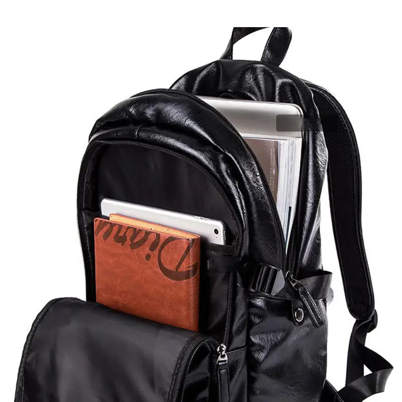 2019 черный водонепроницаемый 15 6 дюймовый Мужской рюкзак для ноутбука модные