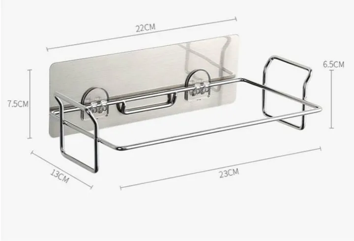 

Magic Sticker Stainless Steel Kitchen Towel Storage Rack Organizer Plastic Bag Holder Closet Storage Hanging Garbage Bags Racks