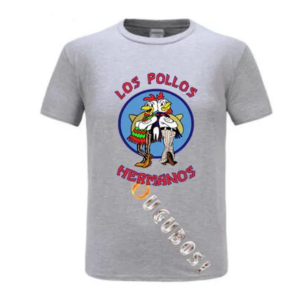 Мужская модная рубашка с надписью во все тяжкие 2019 Los Pollos Hermanos футболка короткими