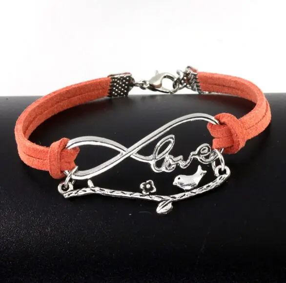 1pc infinity handmade bracelet Vintage Animals Antique Silver rope hotsell Charms Infinity Bangles Leather Bracelet 6389-6392 | Украшения и
