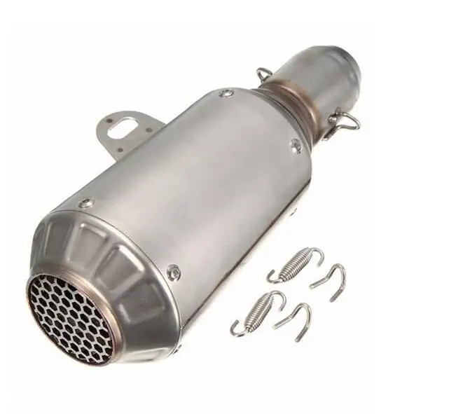 Из нержавеющей Стали Серебро 51 мм Мотоцикл Синий Сетка Улица Велосипед GP