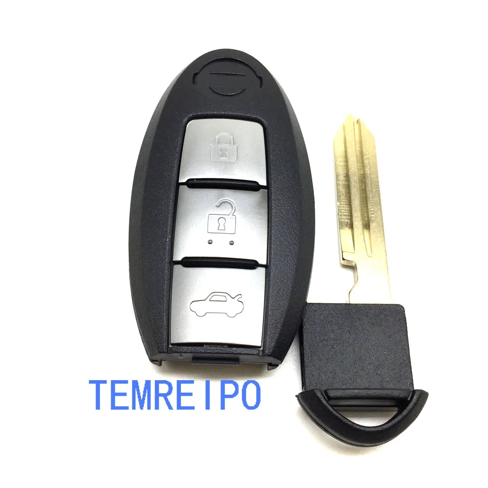 Замена смарт-ключа для nissan tiida Qashqai Sylphy teana sunny дистанционная крышка 3 кнопки умный