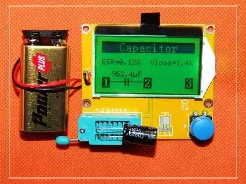 LCR T4 Mega328 тестер транзисторов Диод Триод конденсатор + индуктивность резистор SCR ESR