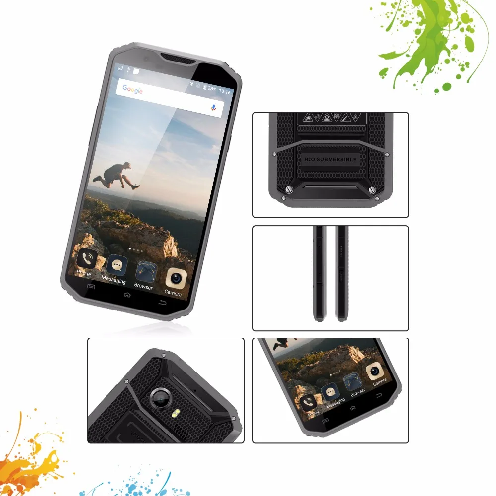 E & L W8 прочный смартфон 5 дюймов HD ips 4G сенсорный мобильный телефон MTK6753