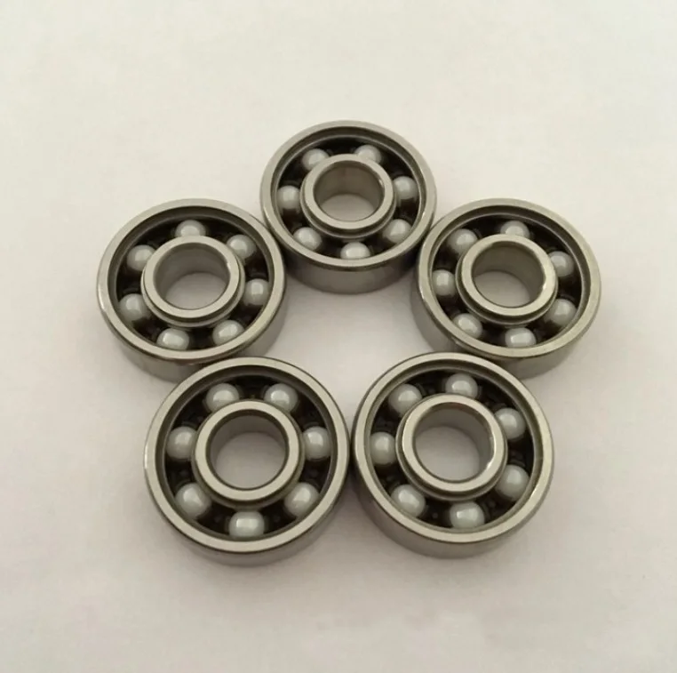 100 шт./лот Высокоточный Гибридный керамический подшипник ZrO2 из нержавеющей стали