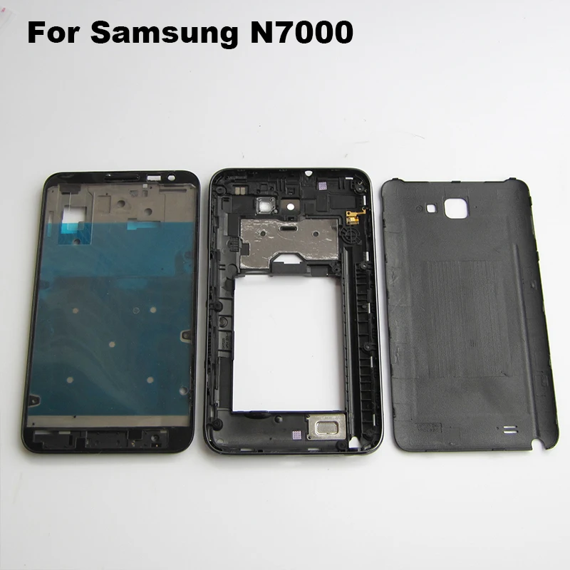 Для samsung Galaxy Note 1 я N7000 i9220 полный Корпус случае Запчасти для авто задняя крышка +