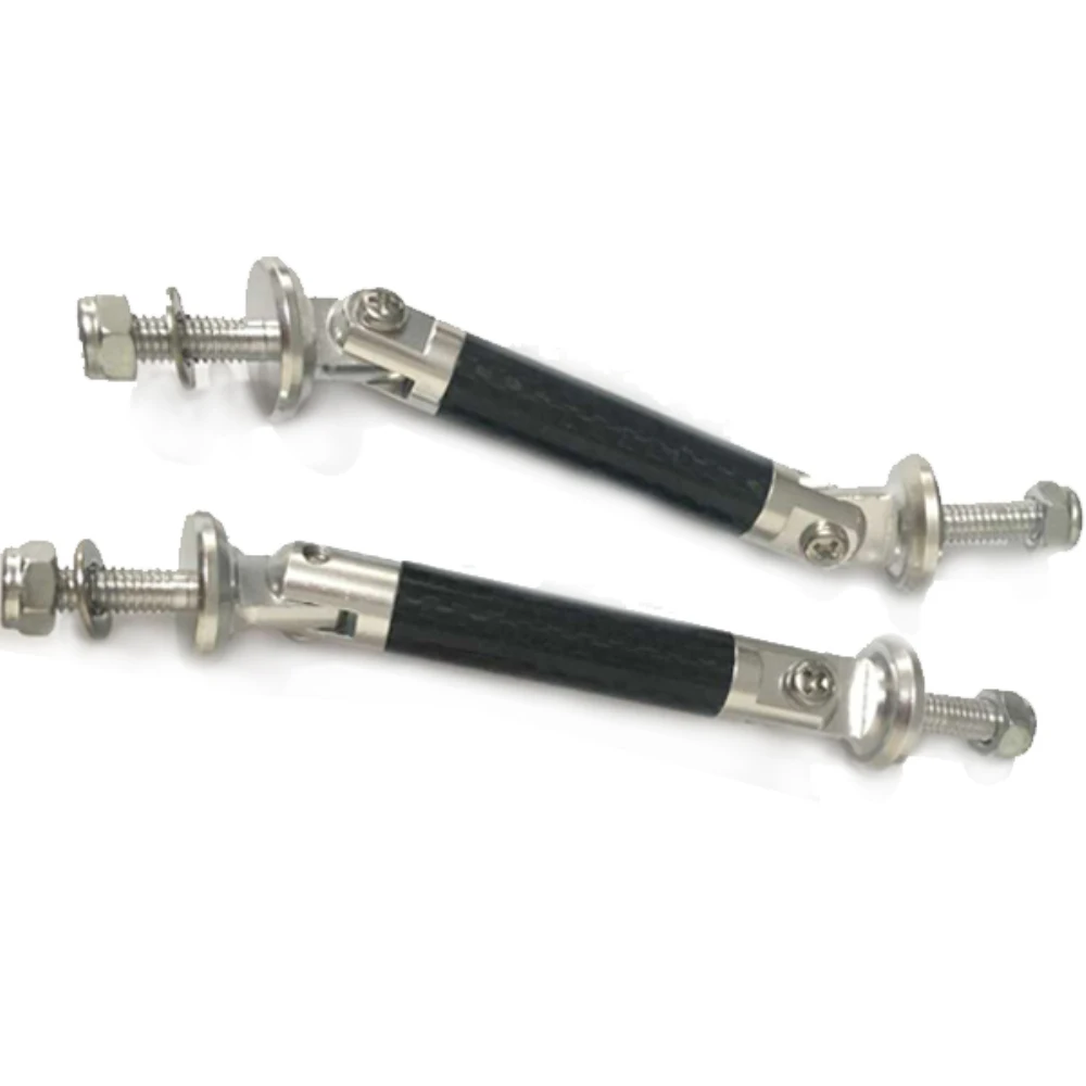 2 шт. универсальный серебристый 45 мм автомобильный углеродное волокно передний