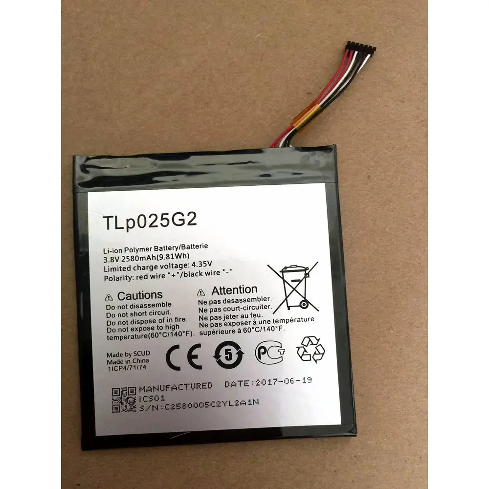 Аккумулятор TLP025G2 TLP025GC 2580 мАч для смартфона Alcatel One Touch Pixi 4 7 0 9003X|Аккумуляторы
