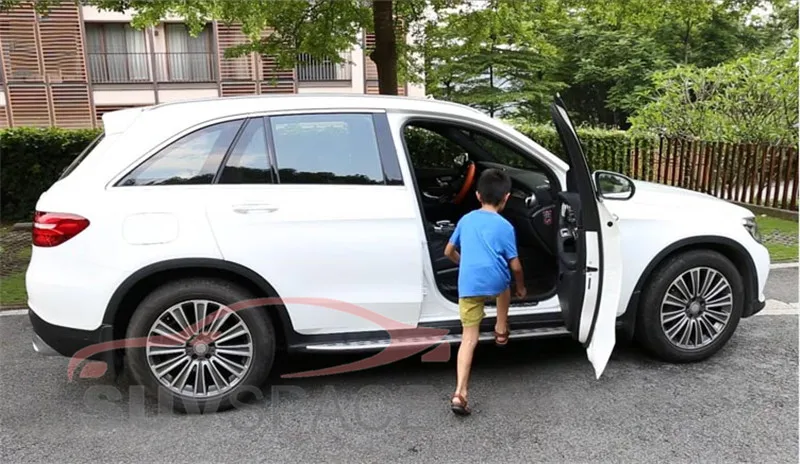 Шаг в сторону пригодный для Mercedes-Benz GLC200 GLC300 GLC220 GLC350 GLC Coupe X253-2018Aluminum стиль Nerf бар подножку