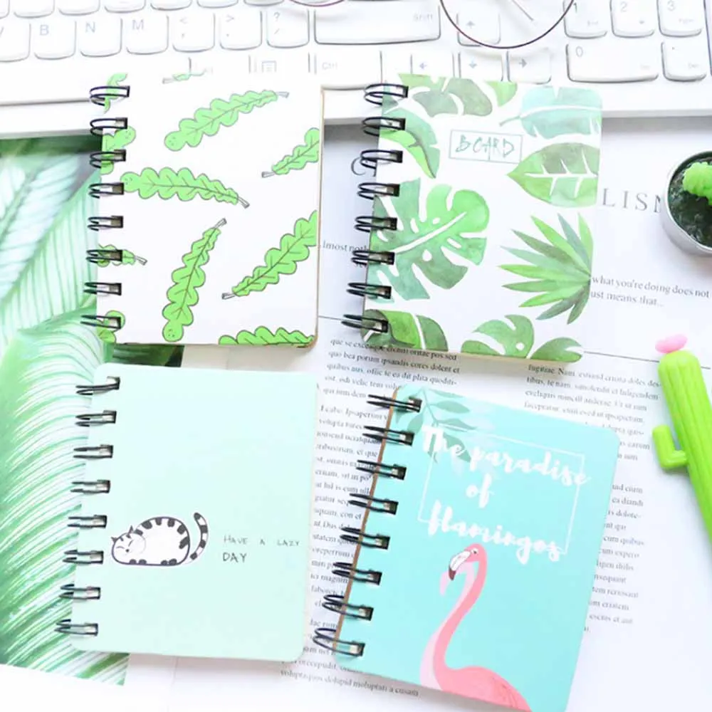 Портативный блокнот с катушкой маленький карманный органайзер для заметок