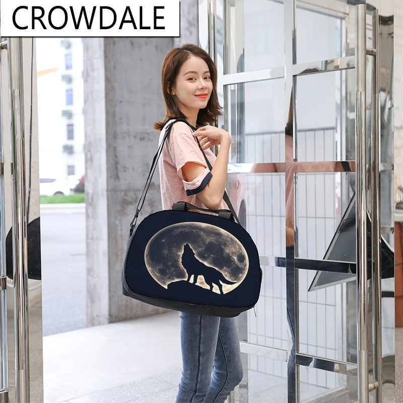 Мужская и женская холщовая спортивная сумка для фитнеса на заказ вместительная