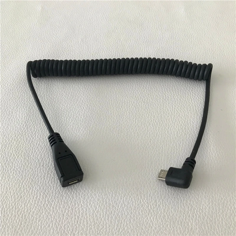 Микро USB правый угол адаптер 5Pin папа к женскому передача данных расширение