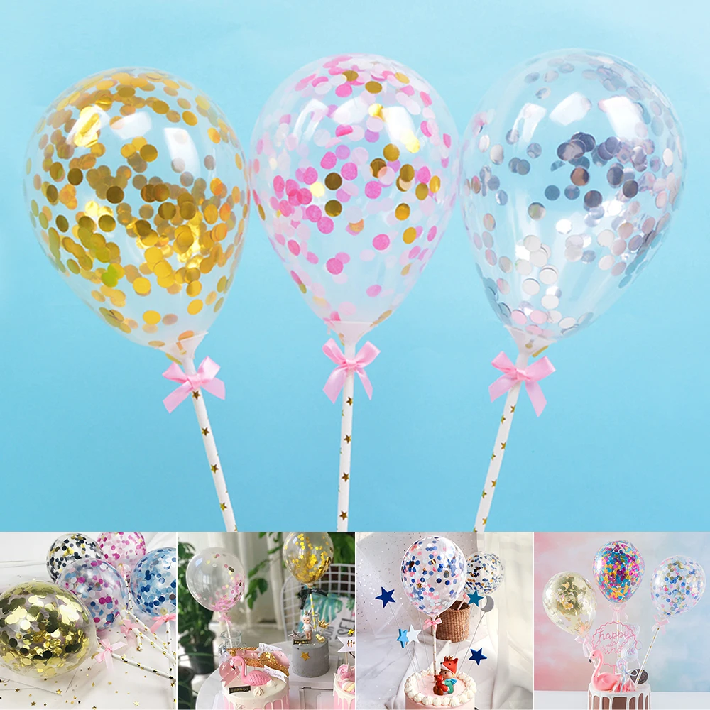 Новинка 5 дюймов блестящие воздушные шары с днем рождения Baby Shower Свадебная