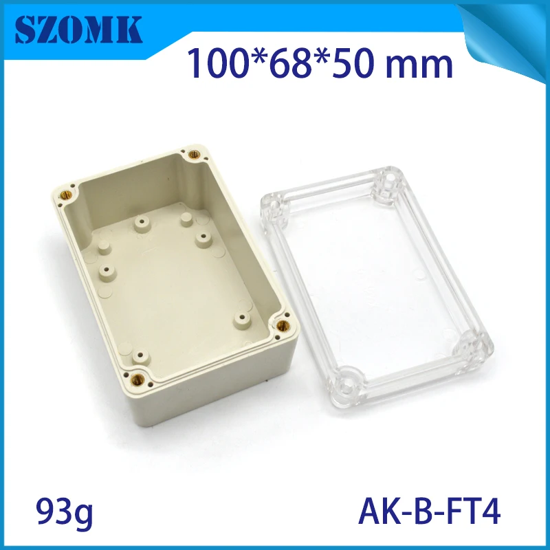 100x68x50mm waterproof junction box ip65 protection class weatherproof outdoor instrument case diy housing for circuit szomk |