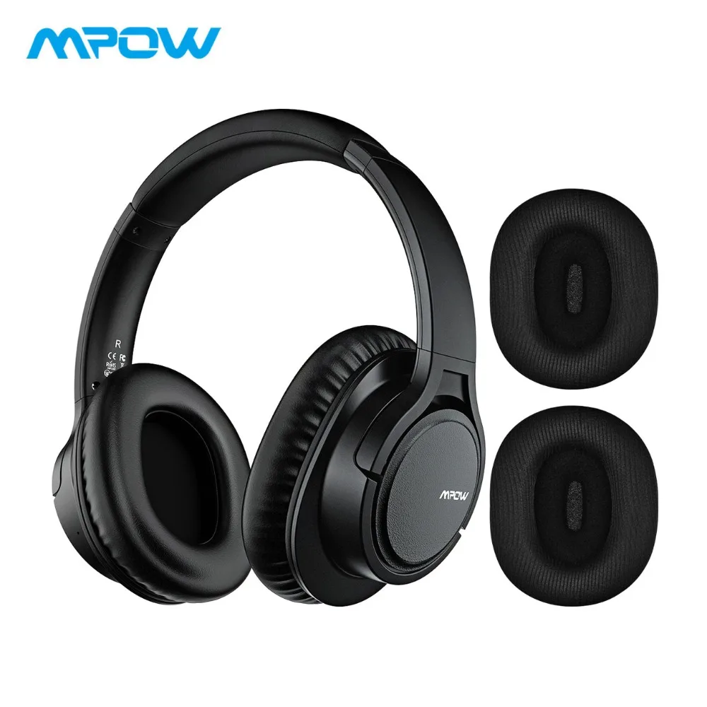 Mpow H7 Plus супер мягкие большие наушники беспроводные APTX с шумоподавлением
