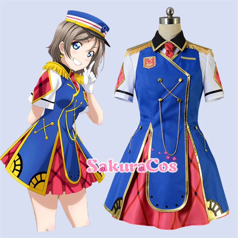 Watanabe You LoveLive!Sunshine!Aqours 11RD Happy вечерние костюмы для косплея| |