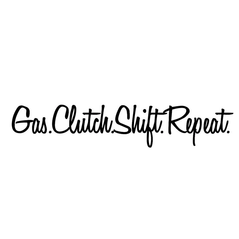 

20CM*4.1CM Gas Clutch Shift Repeat Fashion Personality Car Sticker Vinyl Decals Classic Creative Car Styling