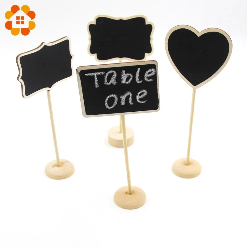 Винтажный Деревянный Мини стол со школьной доской 5 шт./лот|table numbers|for weddingwooden