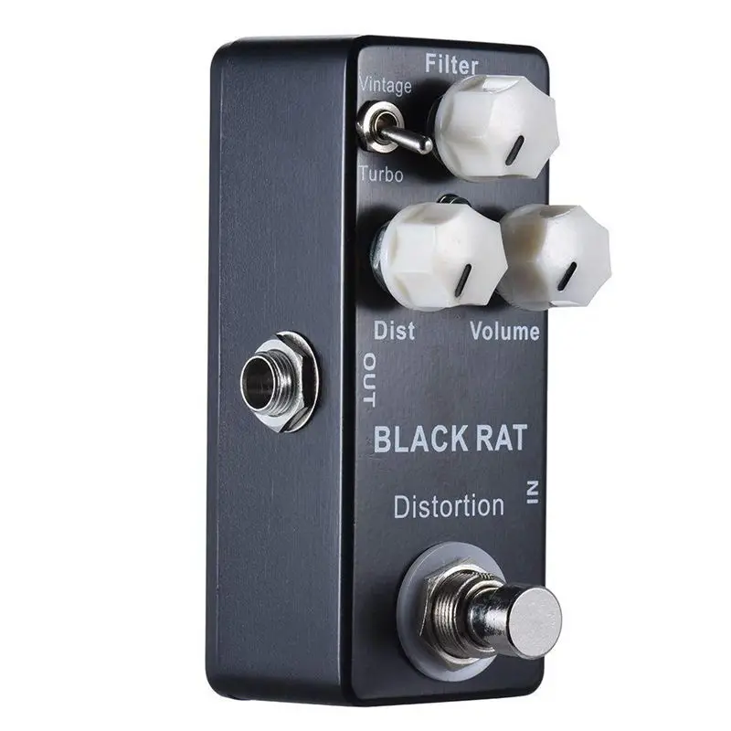 Мини педаль для гитары Mosky Black RAT Distortion|Детали и аксессуары гитар| |