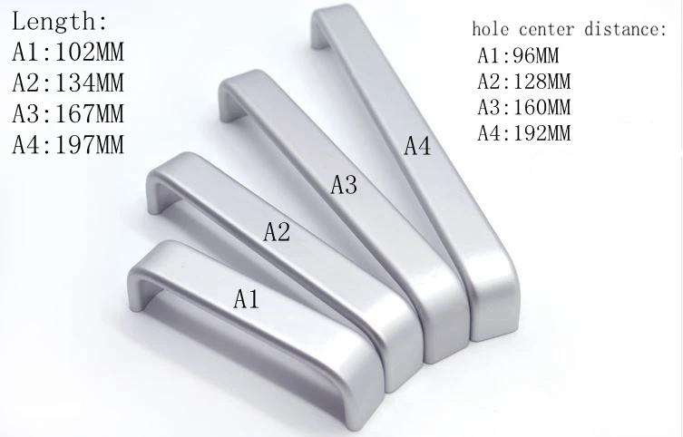 Ручка из алюминиевого сплава для дверей шкафа ящик ящика ручка мебельная