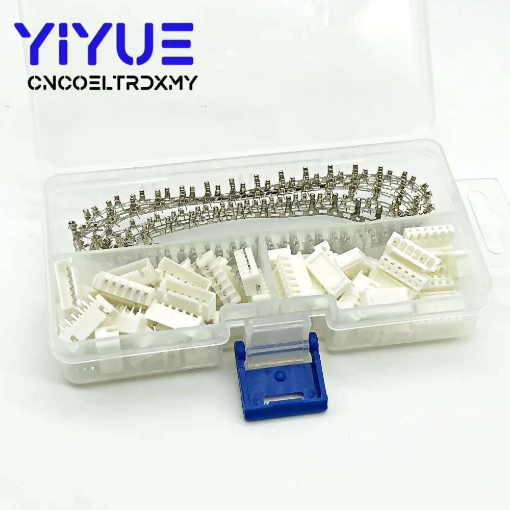240 шт/30 комплектов XH2.54 6pin 2 54 мм Шаг клеммный комплект/корпус/штыревой разъем JST