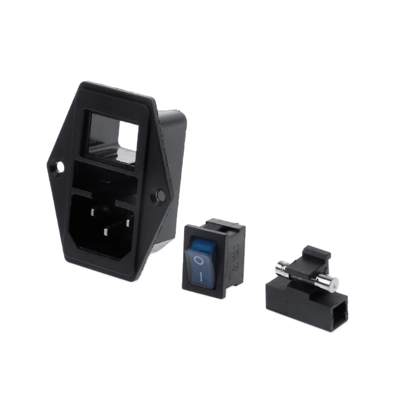 10A 250V Inlet Module Plug Fuse Switch Male Power Socket 3 Pin On/Off L15 | Обустройство дома