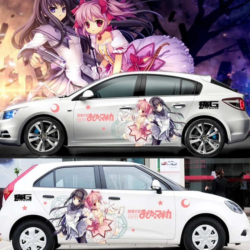 Автомобильные 3D наклейки японские Мультяшные аниме Puella Magi Madoka Magica автомобильные