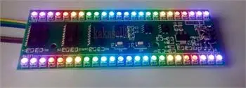 RGB MCU регулируемый дисплей 24 светодиодный индикатор уровня VU двухканальный