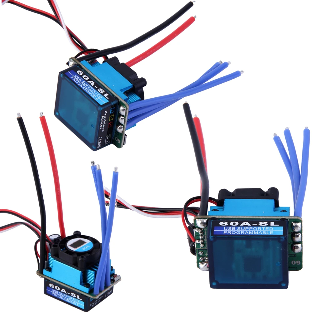 

RC ESC,35A/60A Brushless Speed Controller ESC for RC 1/10 1:10 1:12 Car Truck