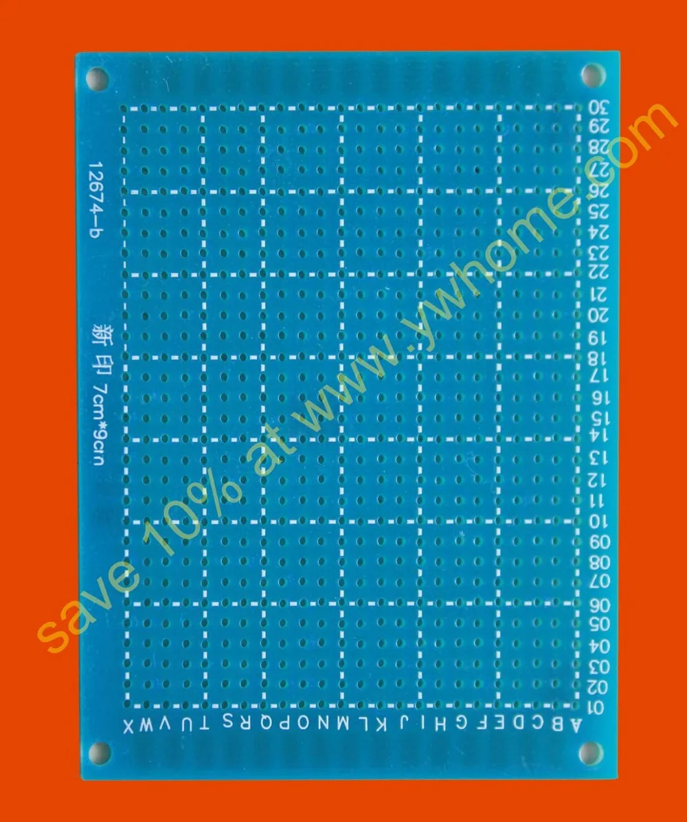 

7X9CM Single Side Prototype PCB Panel Universal Circuit Board Glass Fiber