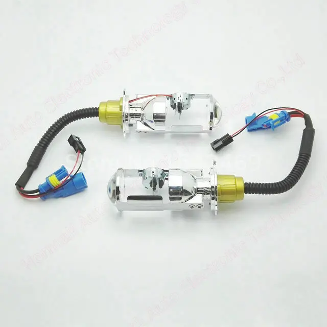 2 шт. bi xenon объектив би ксеноновые H4 Биксенон Проектора автомобиль hid проектора
