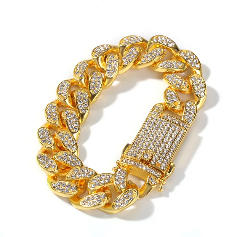 20 мм большой тяжелый в стиле хип-хоп Полный Стразы ограненные Bling Круглый