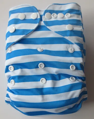 Детские тканевые подгузники с принтом Многоразовые водонепроницаемые карманом