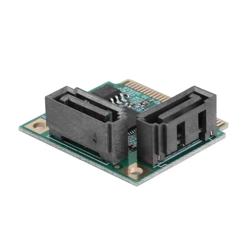 Высокоскоростной адаптер с 2 портами Mini PCI E Express на SATA кабель 3 0 конвертер жестким